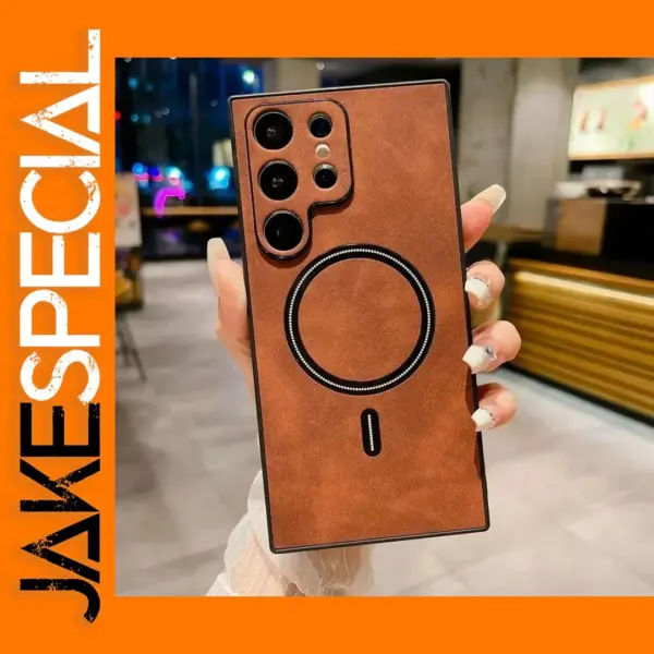 Vintage Leather Magnetic Case for Samsung Galaxy