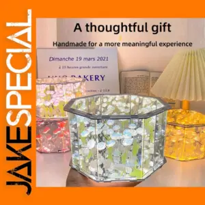DIY Tulip Mirror Cube LED Night Light
