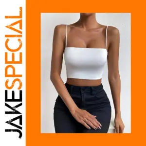 Chic Solid Spaghetti Strap Cami Top