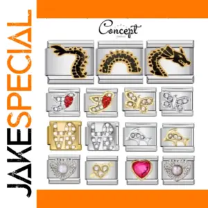 Zircon Dragon Charm Bead for Bracelet