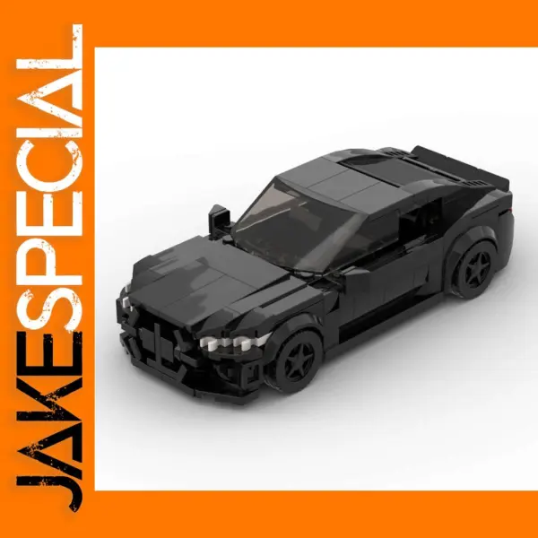 MOC M4 Black Racing Car Building Blocks Set
