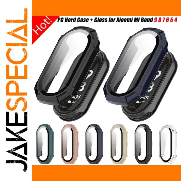 2IN1 Glass & PC Case for Xiaomi Mi Band 9
