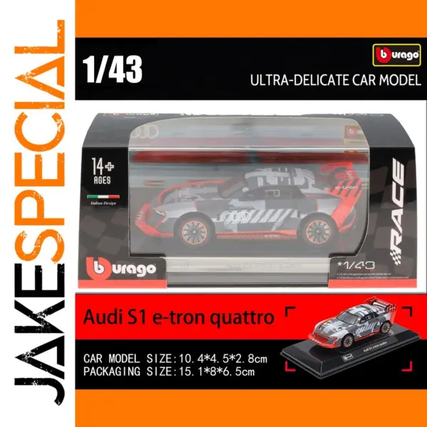 Bburago Audi S1 E-tron 1:43 Model Car