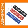 3PC Flight Crew Embroidered Keychains Set