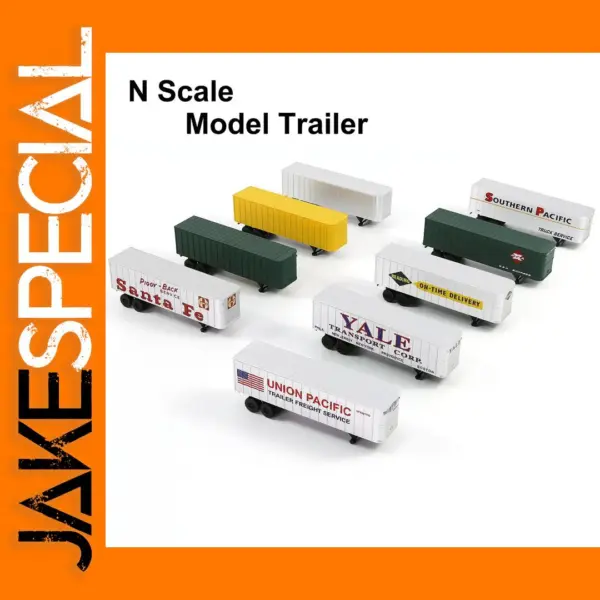 N Scale 1:160 Model Trailers Pack of 2