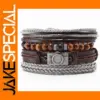 Vintage Leather Beads Wrap Bracelet for All