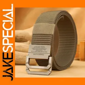 Men's Casual Canvas Belt with Automatic Buckle