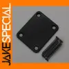 Metal Black Electric Guitar Neck Plate with Screws