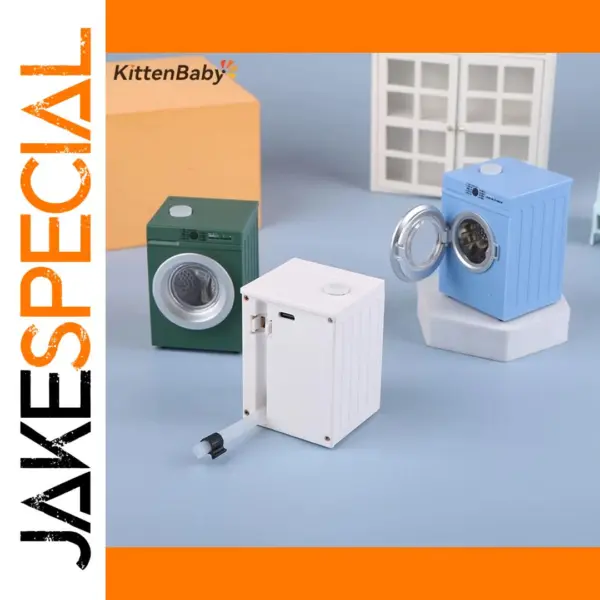 Miniature Washing Machine Dollhouse Decor Toy