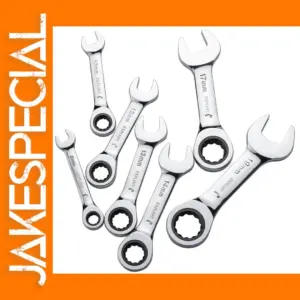 Reversible Stubby Ratcheting Wrench Set 6-14mm