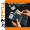 Men's RFID Blocking Short Wallet with Zipper Coin Purse
