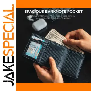 Men's RFID Blocking Short Wallet with Zipper Coin Purse