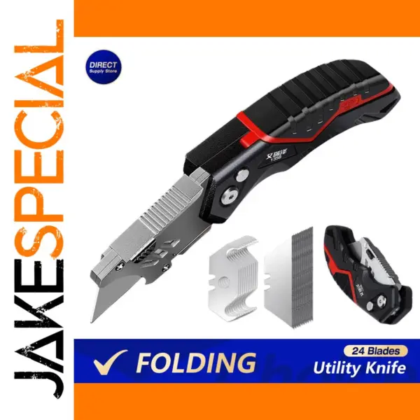 Utility Folding Knife with Retractable Blade