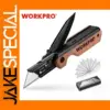 WORKPRO Multifunction Folding Utility Knife with 10 Blades