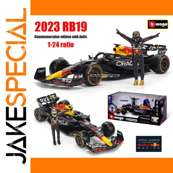 Bburago 1:24 F1 RB19 Diecast Model Car