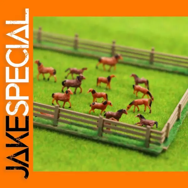 60pcs N Scale 1:160 Painted Farm Animals