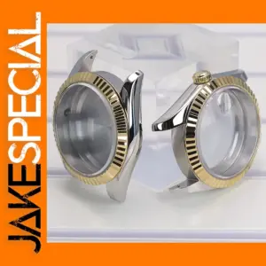 Gold Watch Case with Sapphire Glass 36mm 40mm