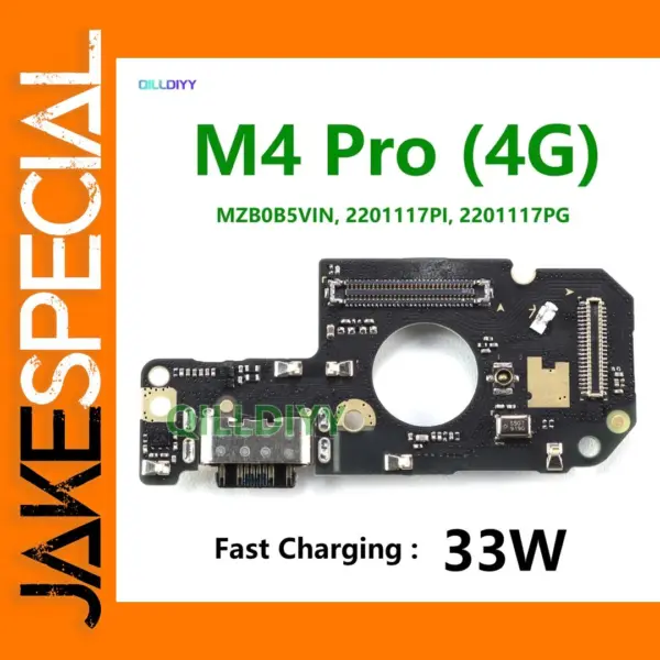 USB Type C Charging Port Flex Cable for Xiaomi Poco M4 Pro 4G