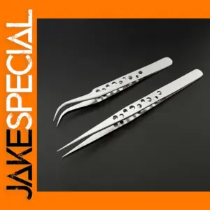 Precision Stainless Steel Curved Straight Tweezers
