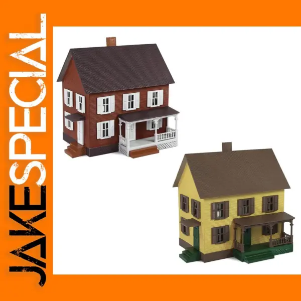 HO Scale Village House with Porch Model