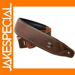 Padded Leather Guitar Strap for Bass and Guitar