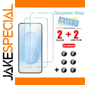 4in1 Tempered Glass Screen Protector for Samsung