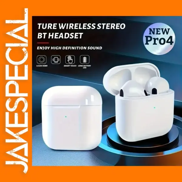 TWS Pro4 Bluetooth Earphones for iPhone Android