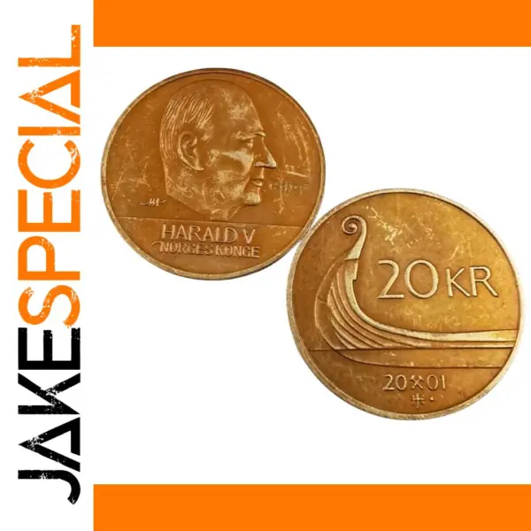 20 Kroner Norway Coin Replica - Harald V Design