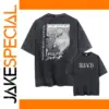 Vintage Anime Graphic Cotton T-Shirt for Summer