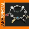 Iron Man Pendant Bracelet with Aesthetic Beads