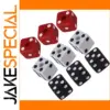 White Plastic Dice Guitar Control Knob Set of 3