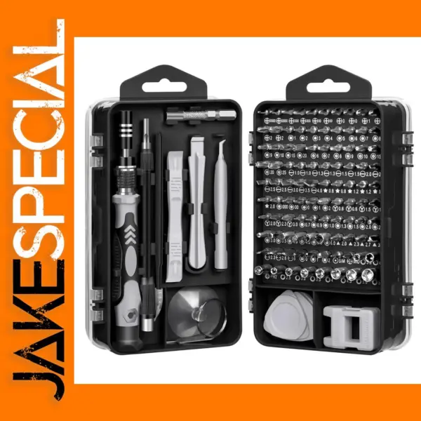 115-in-1 Precision Screwdriver Set with 98 Bits