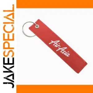 Red Air Asia Double Sided Key Chain