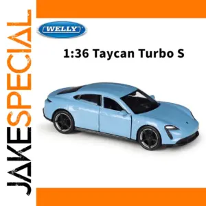 Welly 1:36 Porsche Taycan Turbo S Model Car