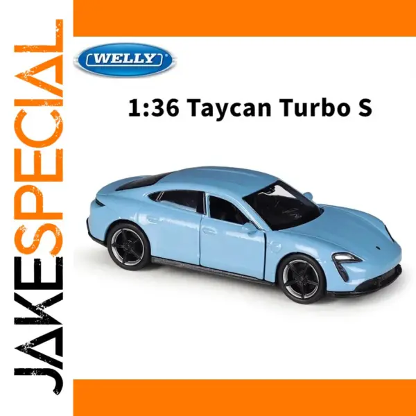 Welly 1:36 Porsche Taycan Turbo S Model Car