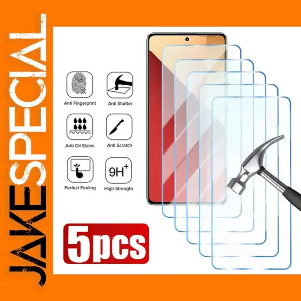 5PCS Tempered Glass for Redmi Note Series