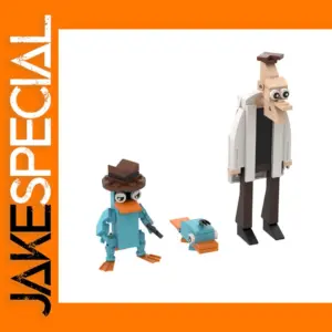 Gobricks MOC Perry and Doofenshmirtz Building Blocks Set