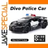 1:32 Bugatti DIVO Police Diecast Car Toy