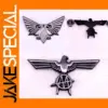 Golden Double Head Eagle Metal Brooch Pin