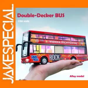 Alloy 1/36 Scale Double-Deck Bus Model