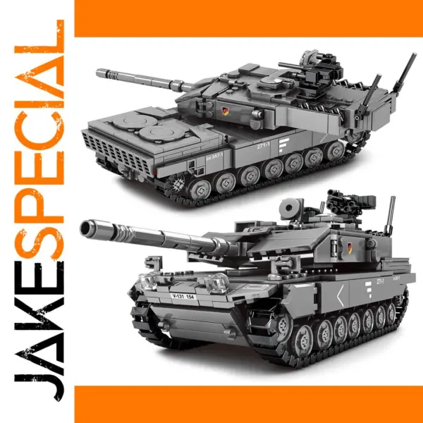 Leopard 2A7+ Military Tank Building Set 898PCS