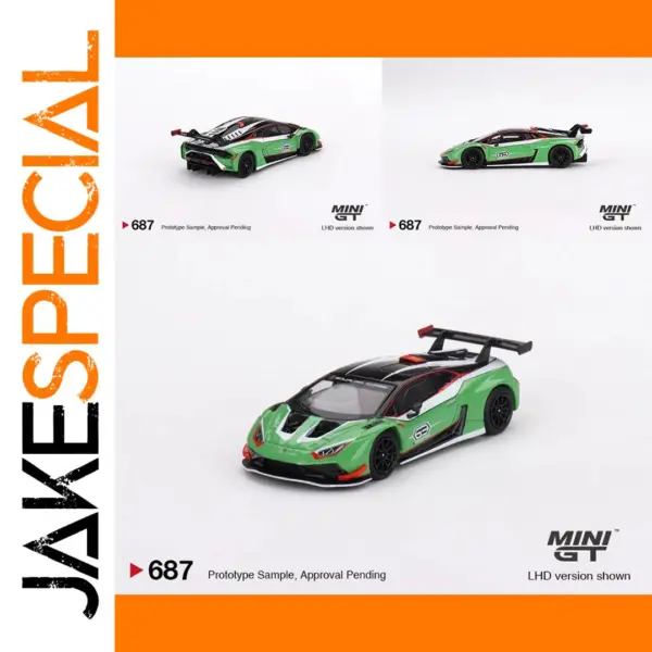 1/64 Scale Lamborghini Huracán GT3 EVO2 Model