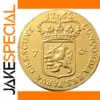 1762 Gelderland 7 Gulden Gold Replica Coin