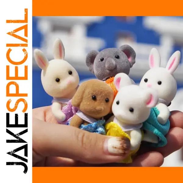 Forest Animal Family Dollhouse Figures Set