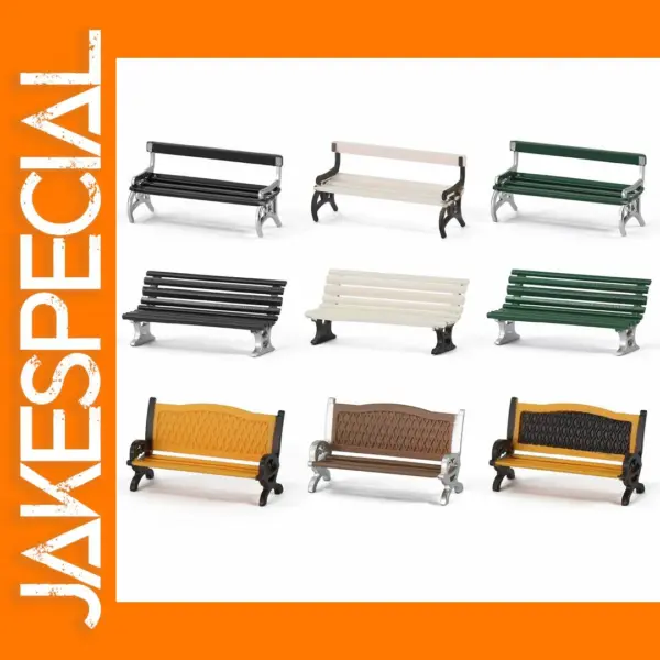 12pcs HO Scale Park Benches for Models