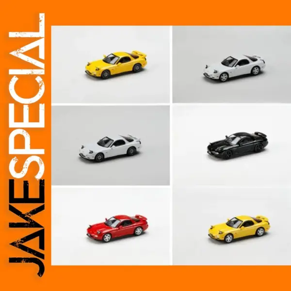 1/64 Scale Alloy Mazad RX7 Diecast Model Car