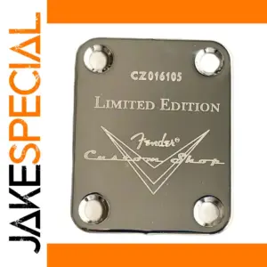 Chrome Neck Plate for Strat Electric Guitar