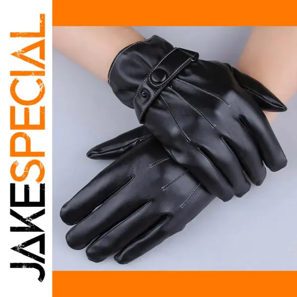 Black Full Finger Touch Screen Riding Gloves