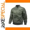 Men's Solid Color Bomber Jacket S-5XL