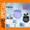 Pro6 Bluetooth Wireless Earphones for iPhone